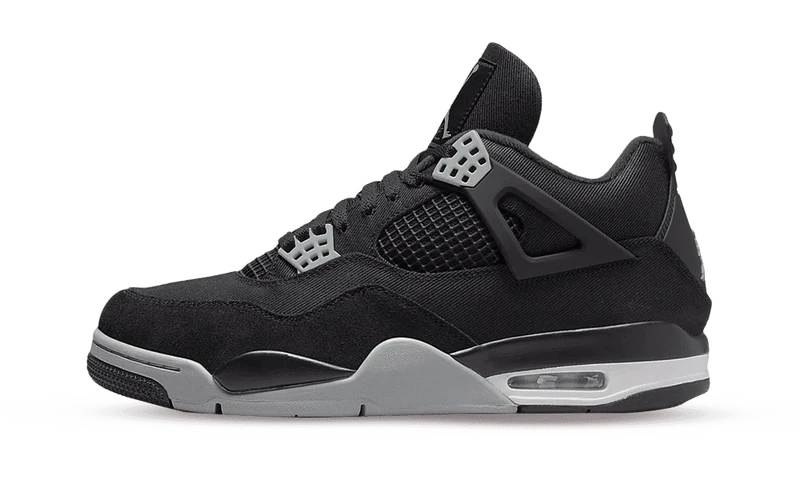 Air Jordan 4 Black Canvas